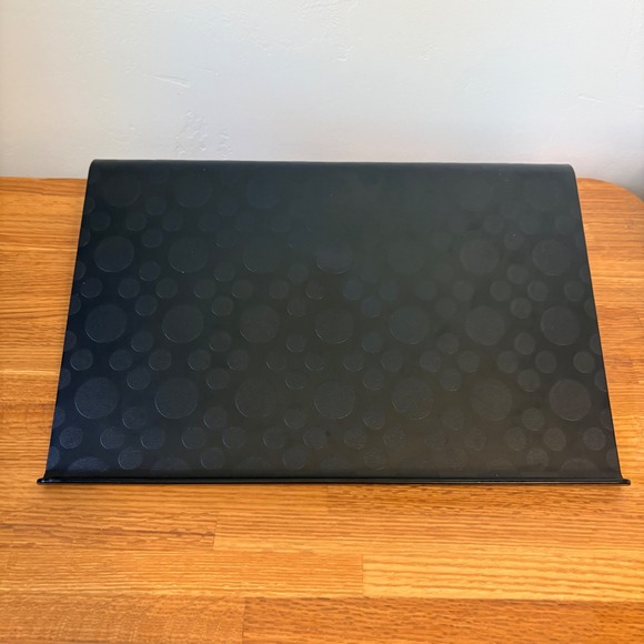 IKEA Other - IKEA Brada Laptop Support Riser Angled Polka Dot Textured Black 16.5 x 12.25